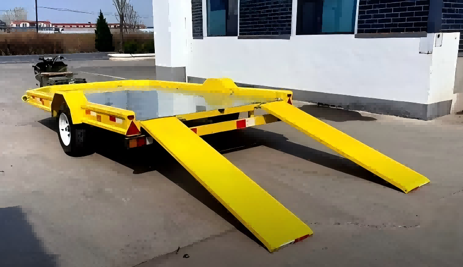 Reboque plataforma de eixo único de 1,5 toneladas
