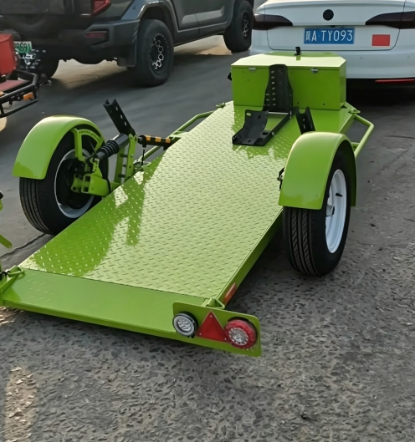 Reboque de motocicleta com elevador hidráulico semi-drop modelo 100