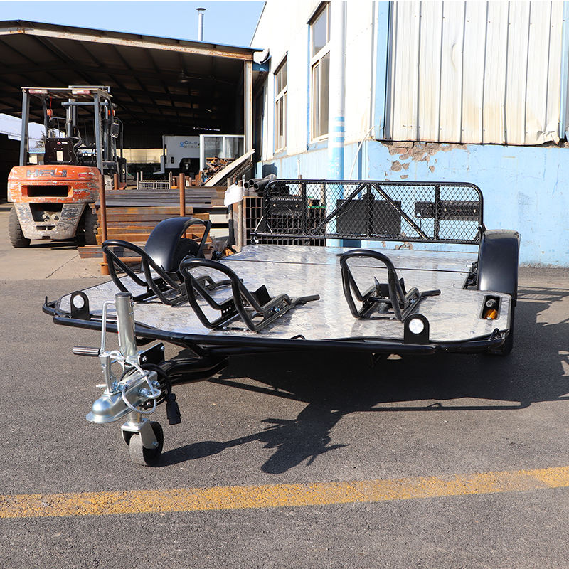 MODELO 207 Trailer de motocicleta de 3 bicicletas com mesa